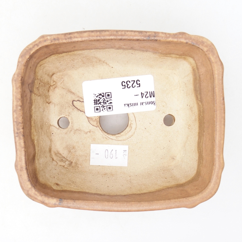 Bonsaischale aus Keramik 10,5 x 8,5 x 4 cm, rosa