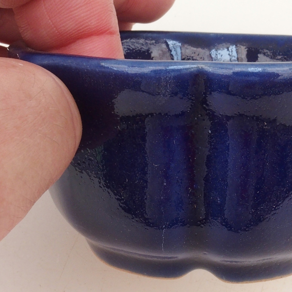 Bonsaischale H95 - 7,5 x 7,5 x 4 cm - blau