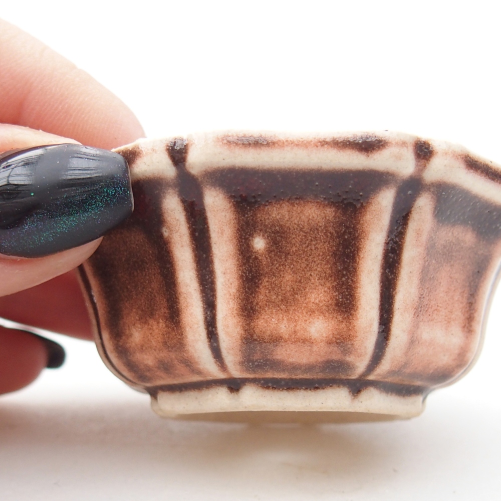 Mini-Bonsaischale 6 x 6 x 3 cm, rosa