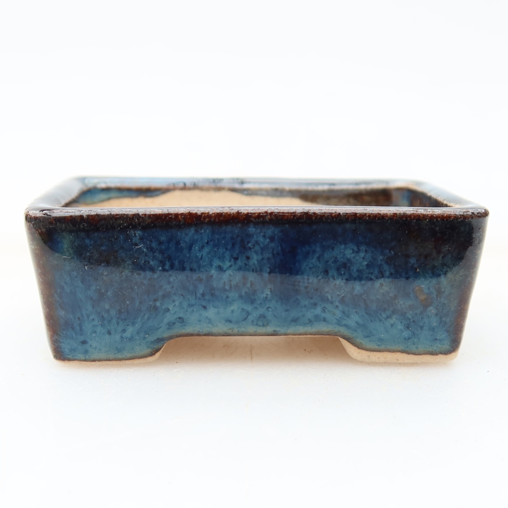 Keramik-Bonsai-Schale, 5 × 3 × 2 cm, Farbe: Blau