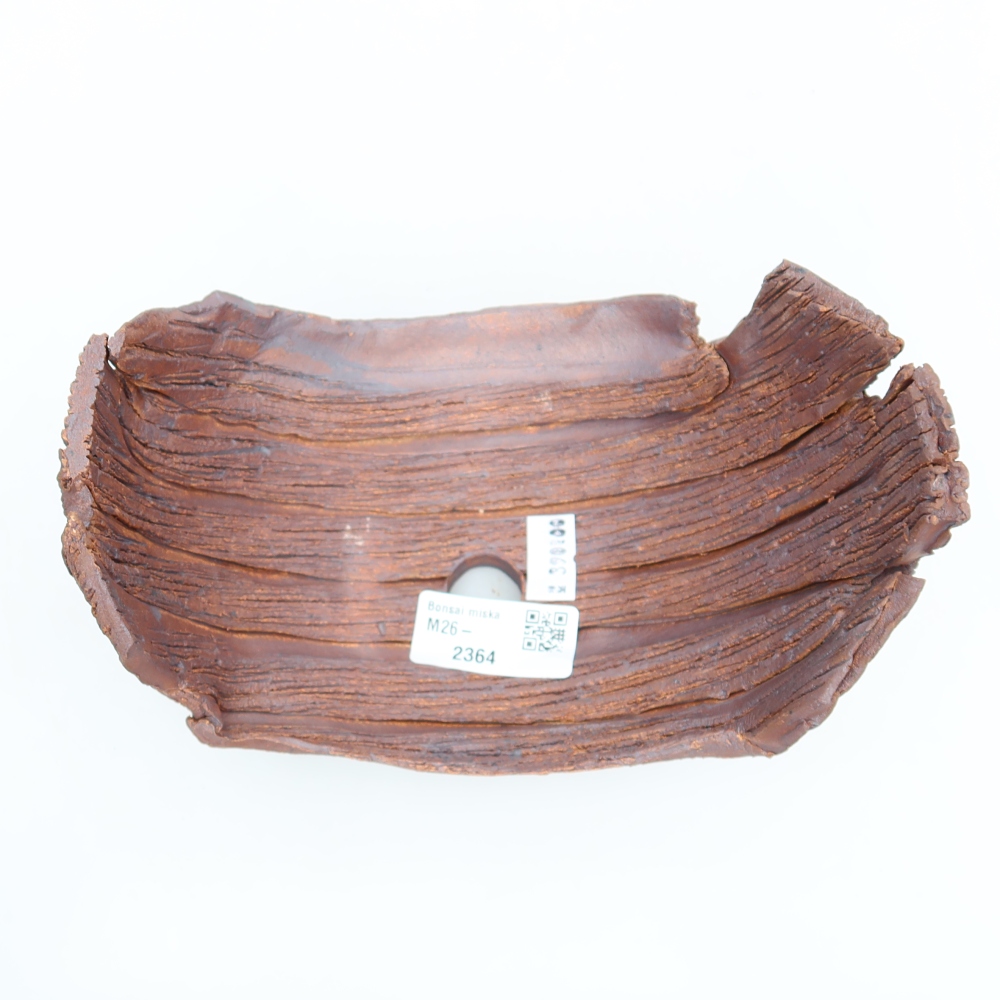 Keramikschale  17 x 11,5 x 11,5 cm, Farbe: braun