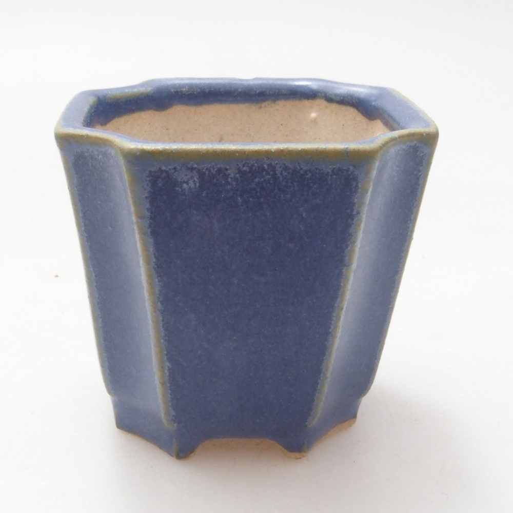 Mini-Bonsaischale 4 x 4 x 4 cm, Farbe blau