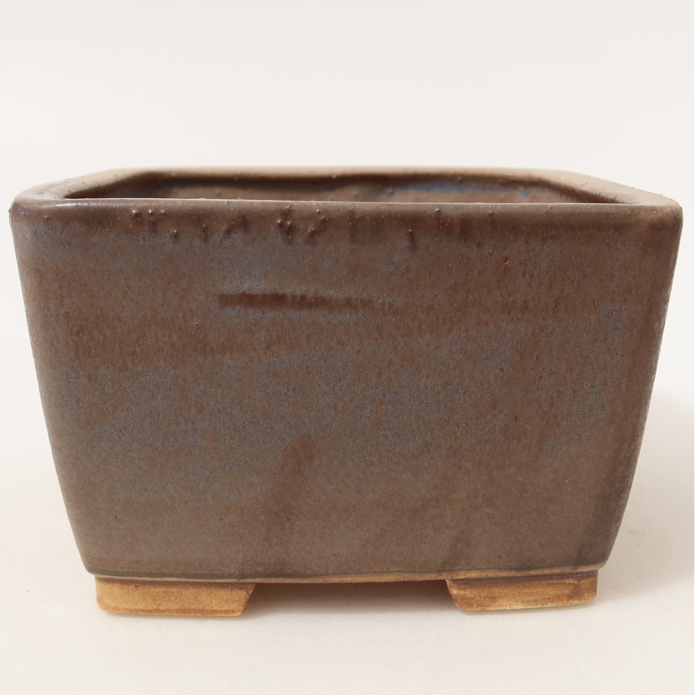 Keramik-Bonsai-Schale 13 x 13 x 8 cm, Farbe: Blau