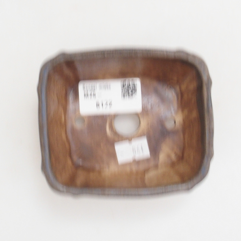 Bonsaischale aus Keramik 10 x 8,5 x 4 cm, braun