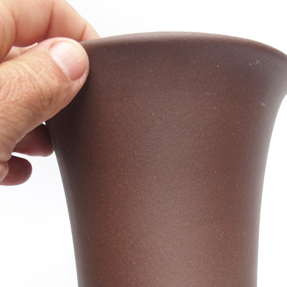 Schale 13 x 13 x 17 cm braun