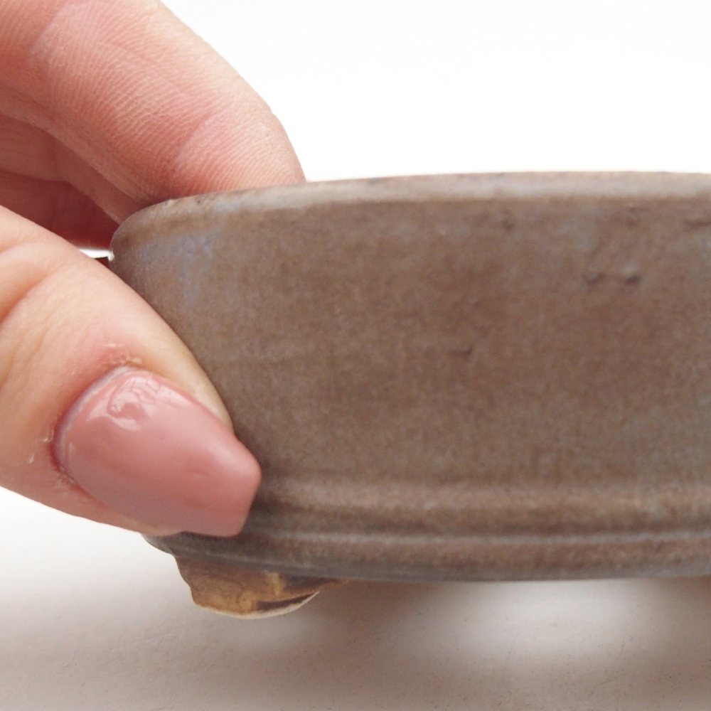 Bonsaischale aus Keramik 9 x 9 x 3,5 cm, Farbe blau