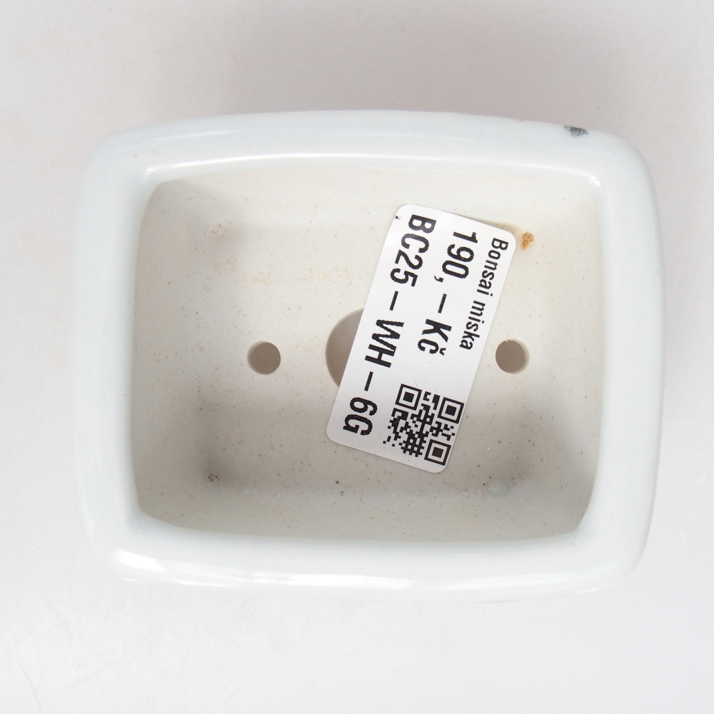 Mini-Bonsaischale 8 x 6,5 x 3,5 cm, weiß