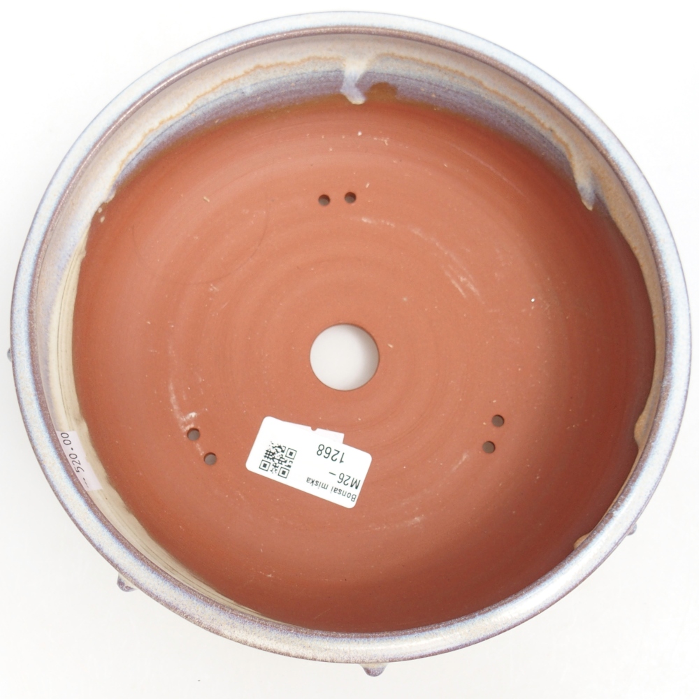 Bonsaischale aus Keramik 20,5 x 20,5 x 6,5 cm, Farbe blau