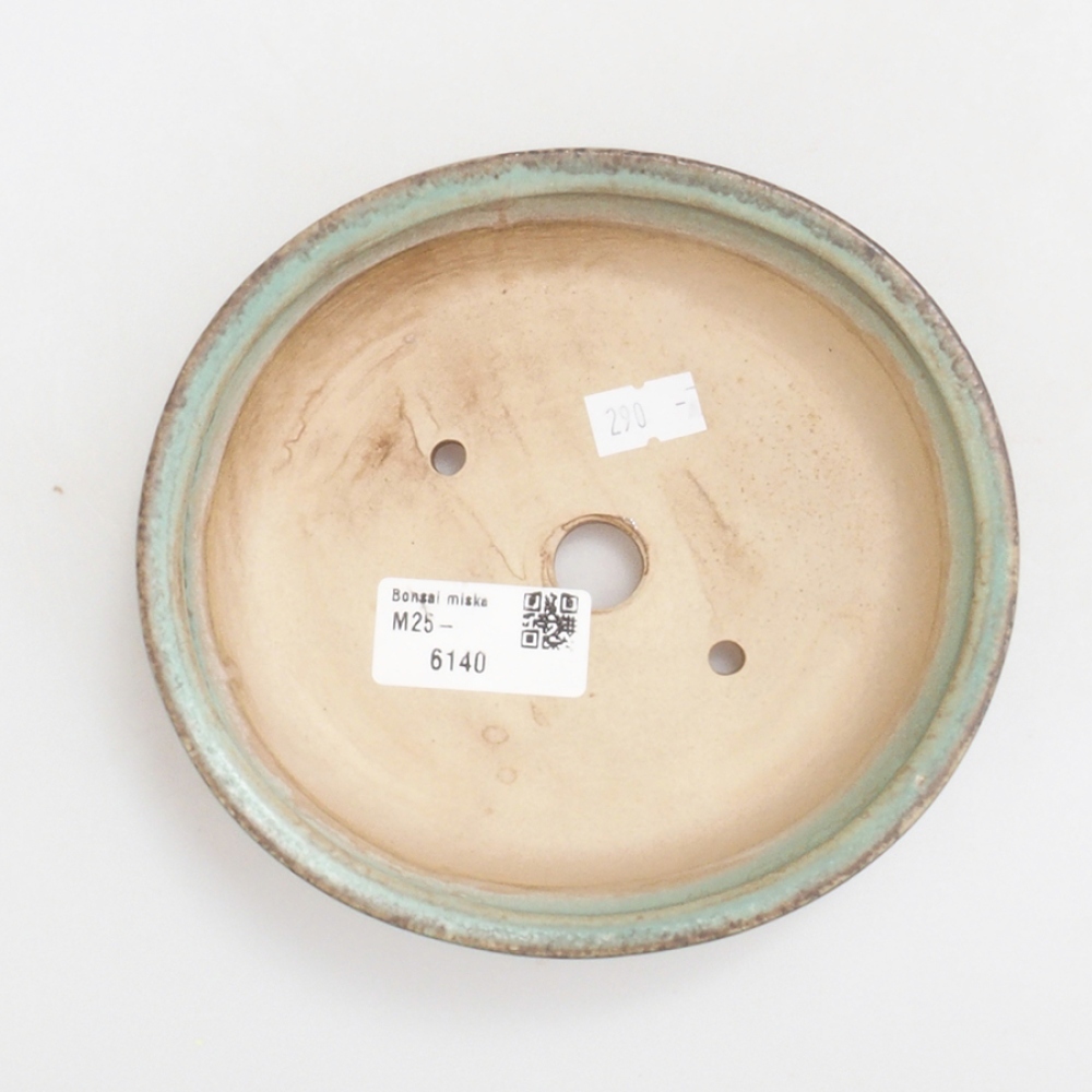 Bonsaischale aus Keramik 10 x 8,5 x 4 cm, braun