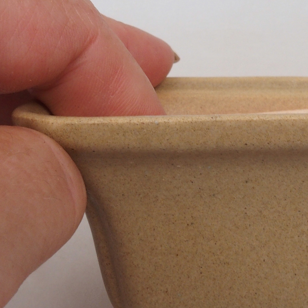 Mini-Bonsaischale 7,5 x 7,5 x 4,5 cm, braun