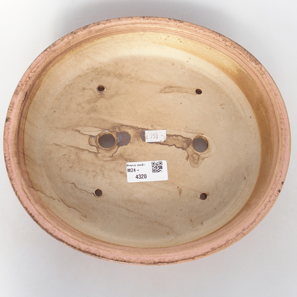 Bonsaischale aus Keramik 28 x 24 x 6 cm, rosa