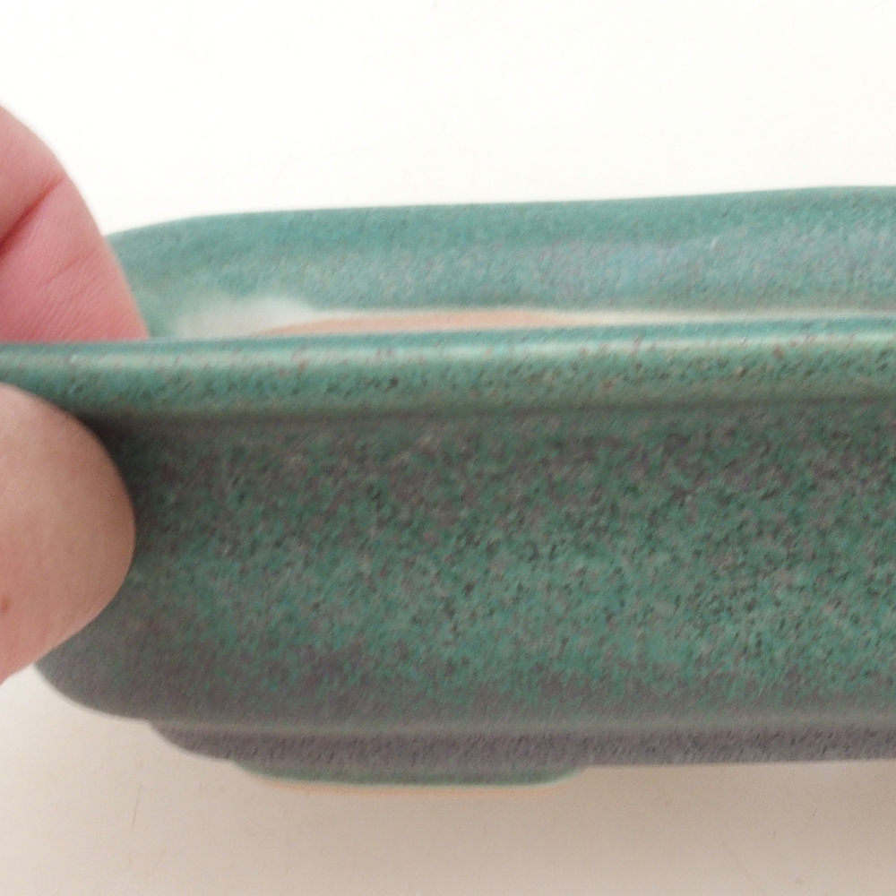 Bonsaischale H02 - 19 x 13 x 5 cm - grün