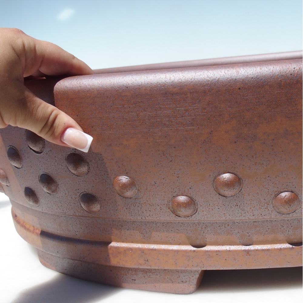 Schale 61 x 49 x 11,5 cm braun - NUR PERSÖNLICHE ABHOLUNG ODER PALLETTENVERKEHR