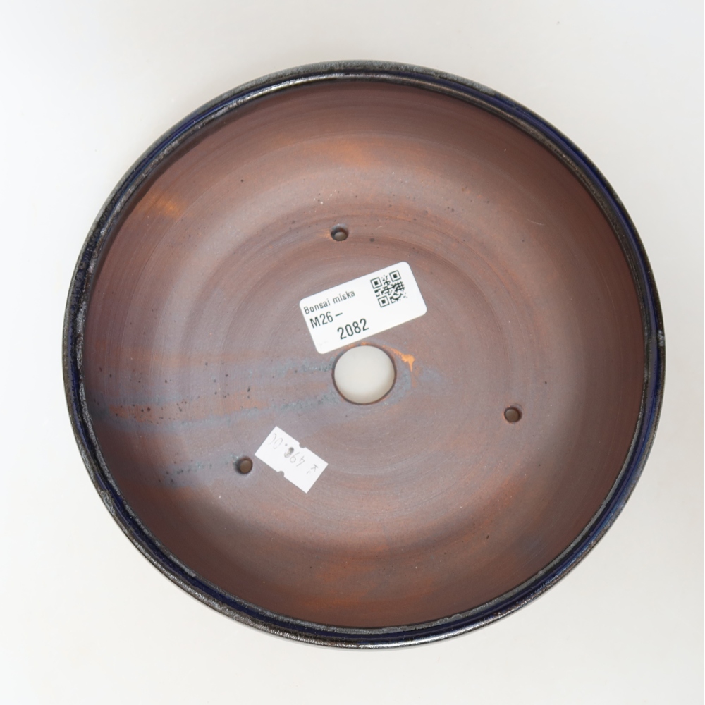 Bonsaischale aus Keramik 18 x 18 x 5,5 cm, Farbe blau