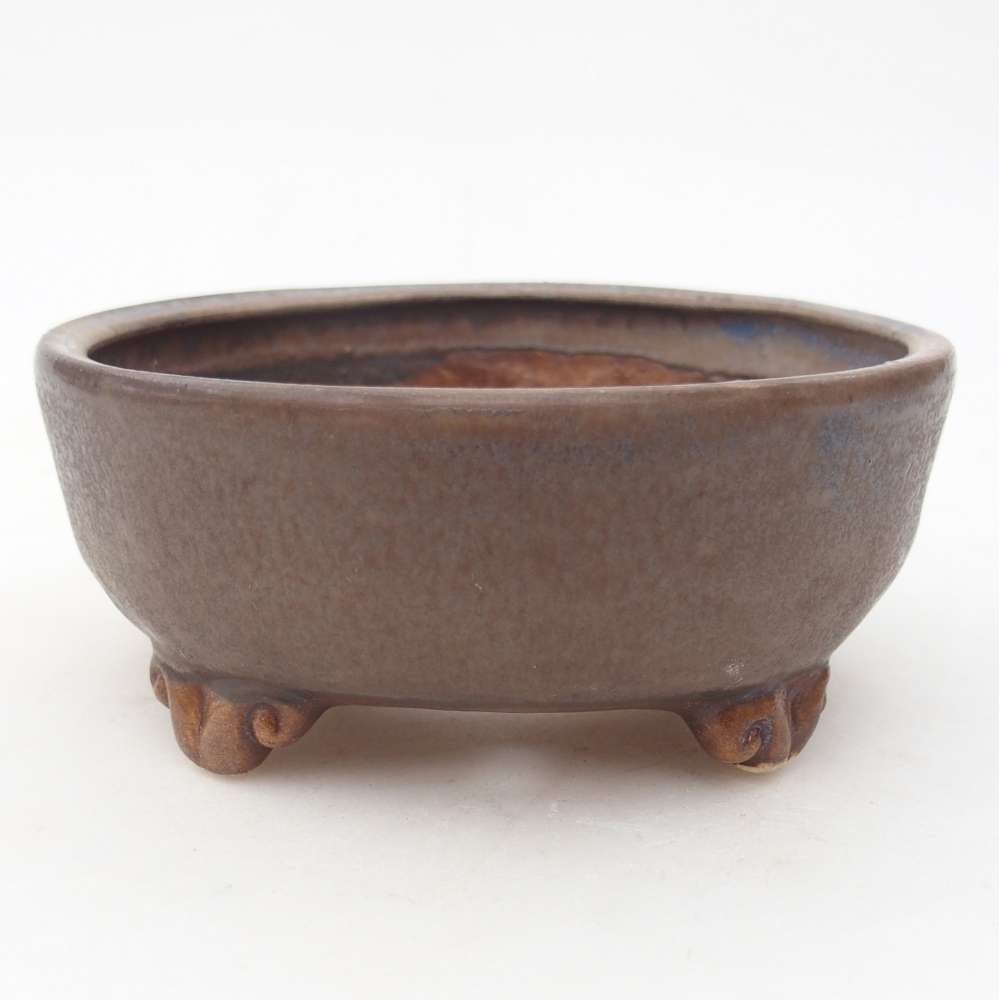 Bonsaischale aus Keramik 11 x 11 x 4,5 cm, Farbe blau