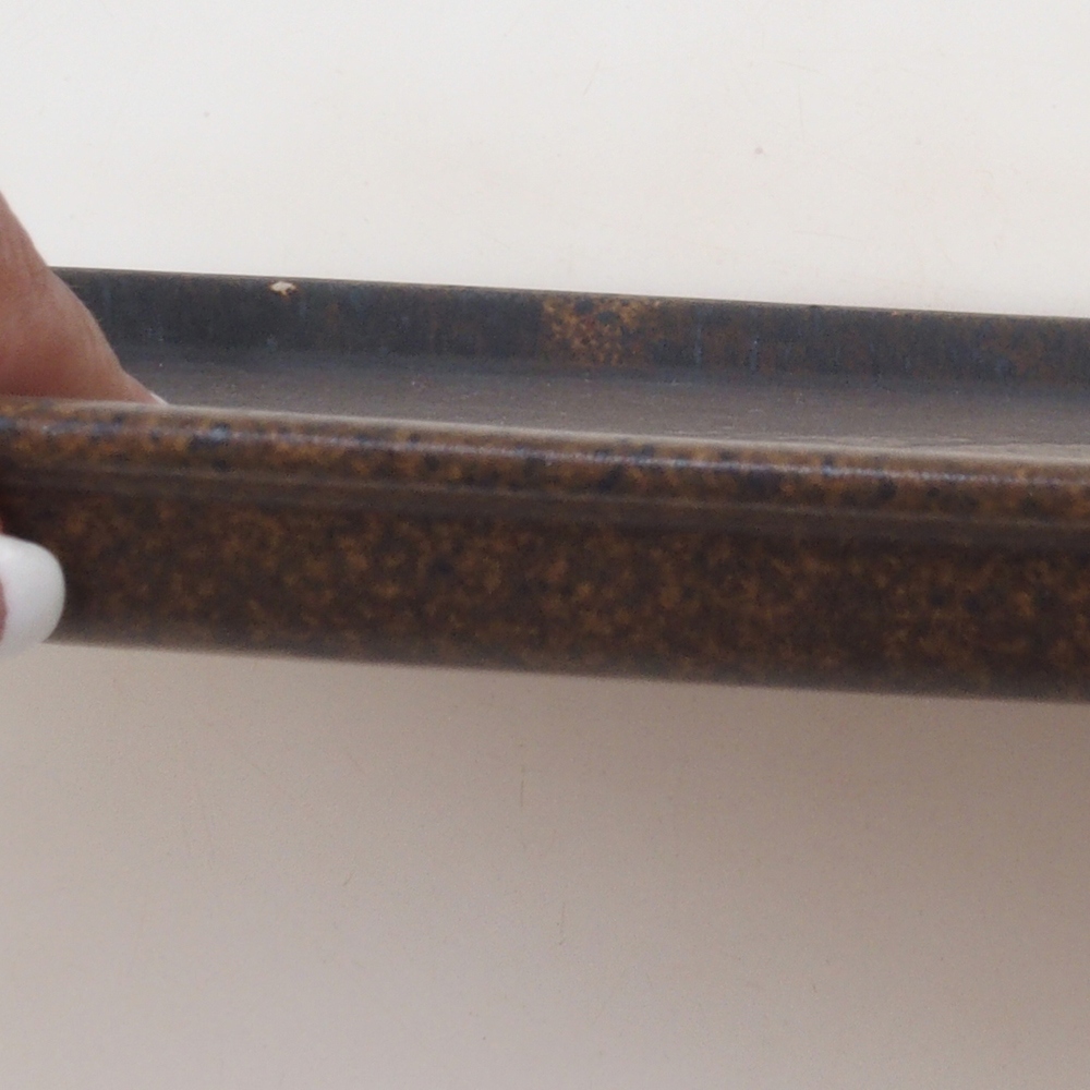 Keramiktablett H09 - 28,5 x 19,5 x 1,5 cm - braun