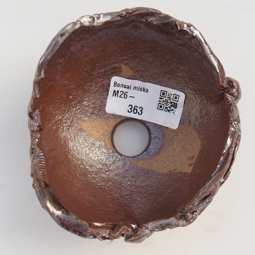 Keramikschale 10 x 9 x 7 cm , Farbe braun