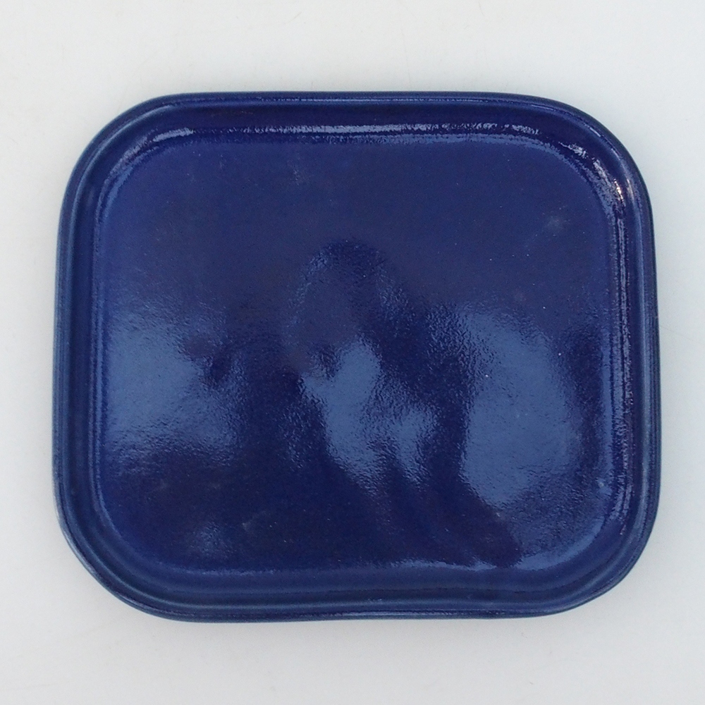 Keramikschale H38 -12 x 11 x 1 cm - blau