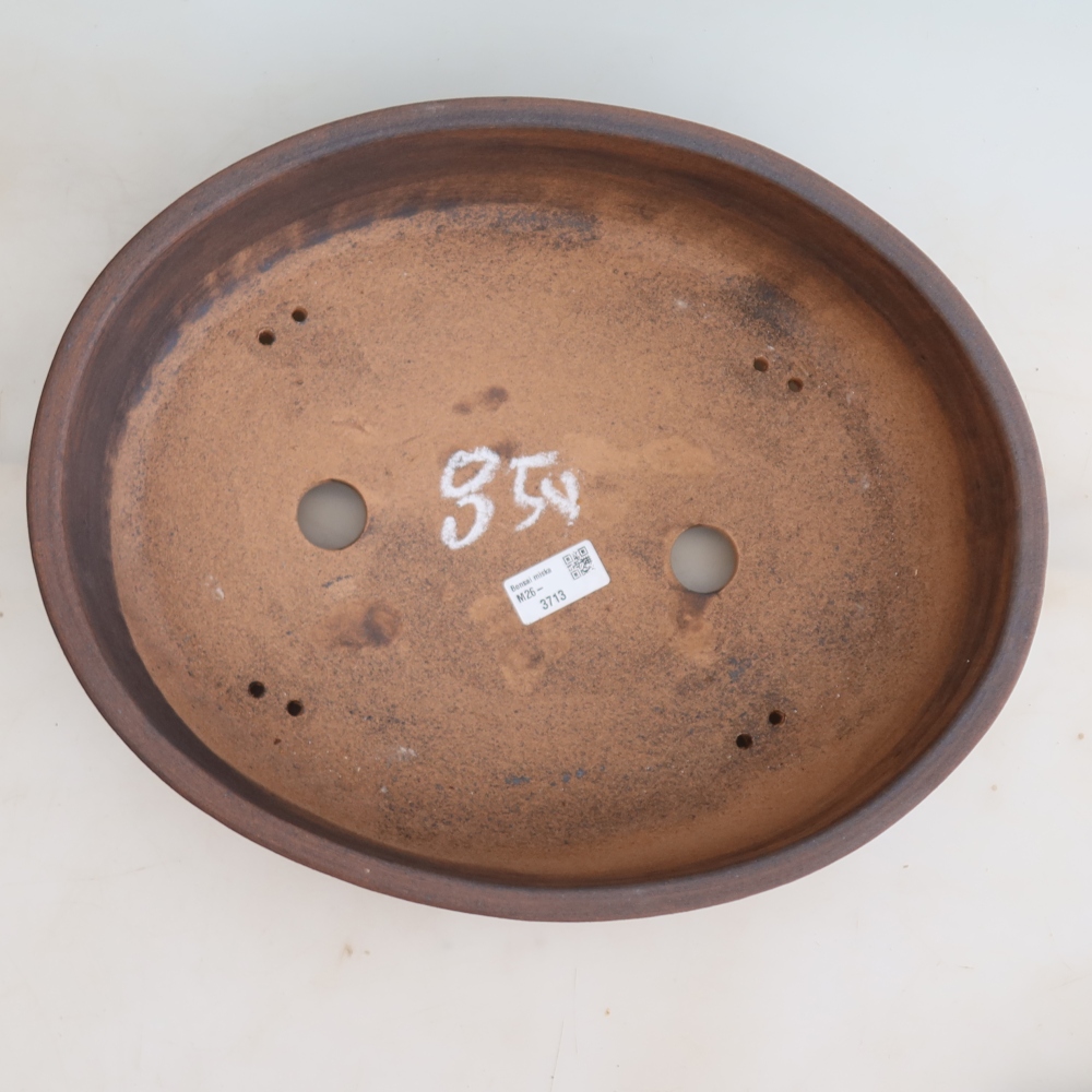 Keramik-Bonsai-Schale, 38 x 30,5 x 8,5 cm, Farbe: braun