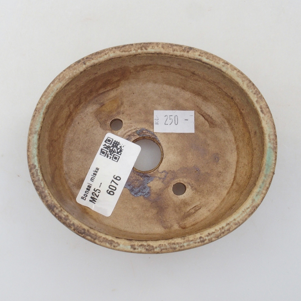 Bonsaischale aus Keramik 10 x 8,5 x 4 cm, braun