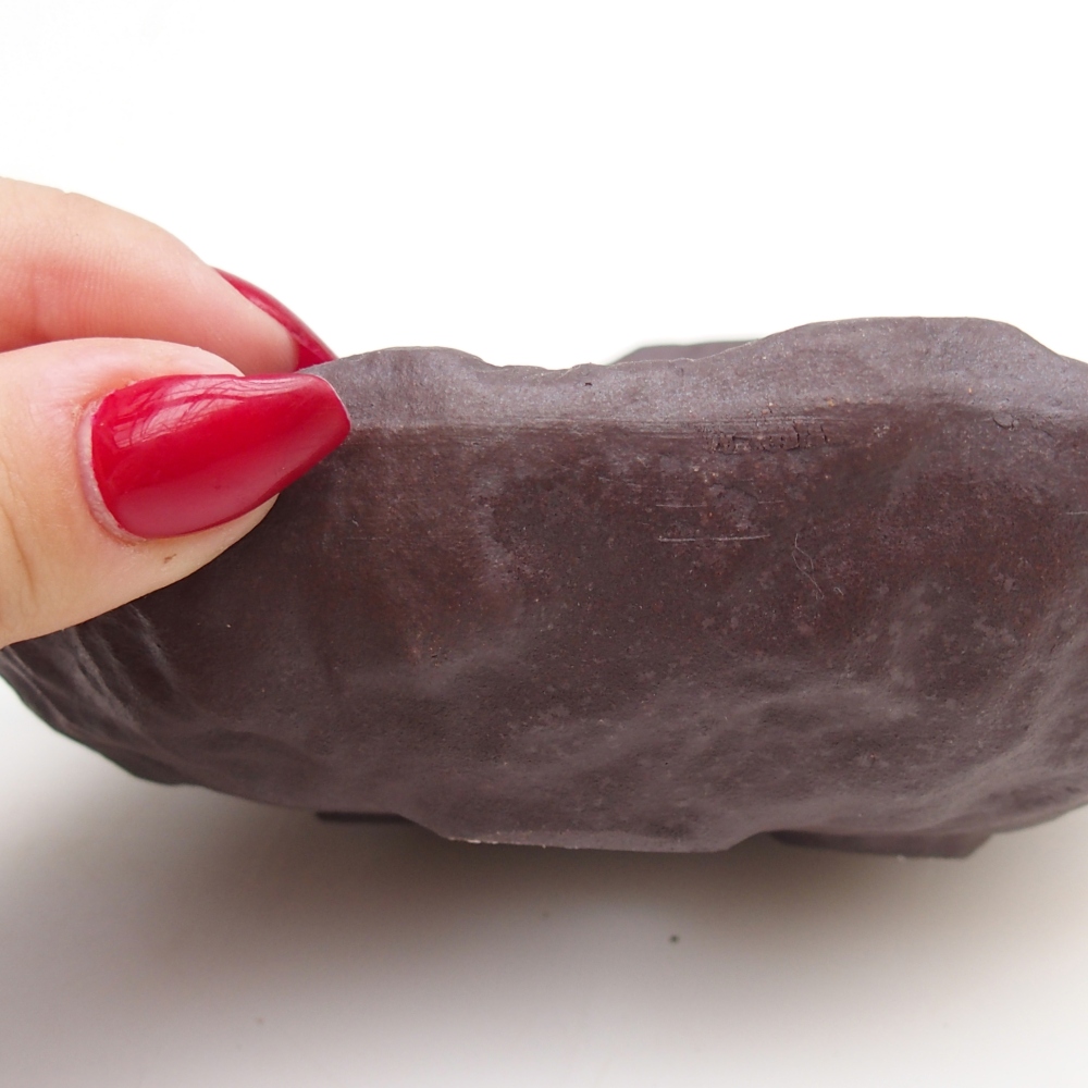 Keramikschale 15 x 11 x 6,5 cm , Farbe braun