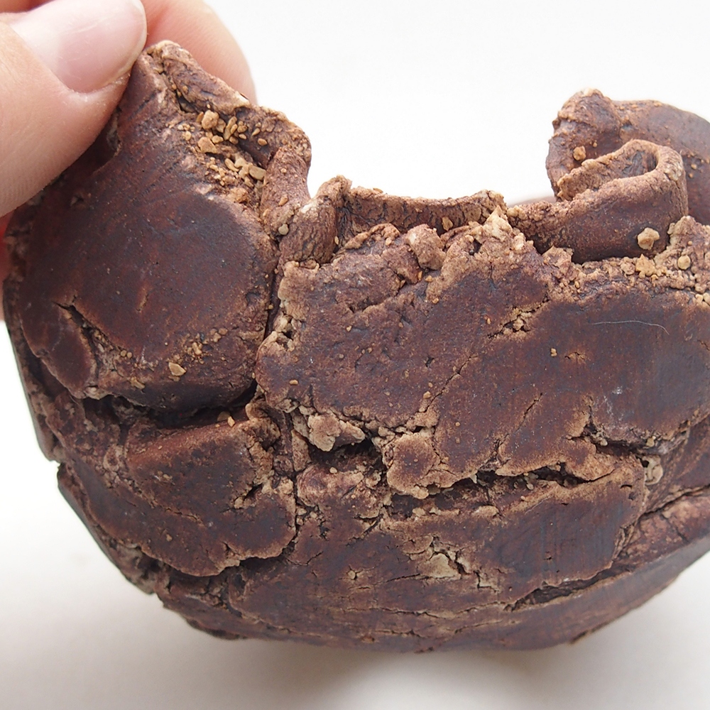 Keramikschale 9 x 8,5 x 6,5 cm , Farbe braun