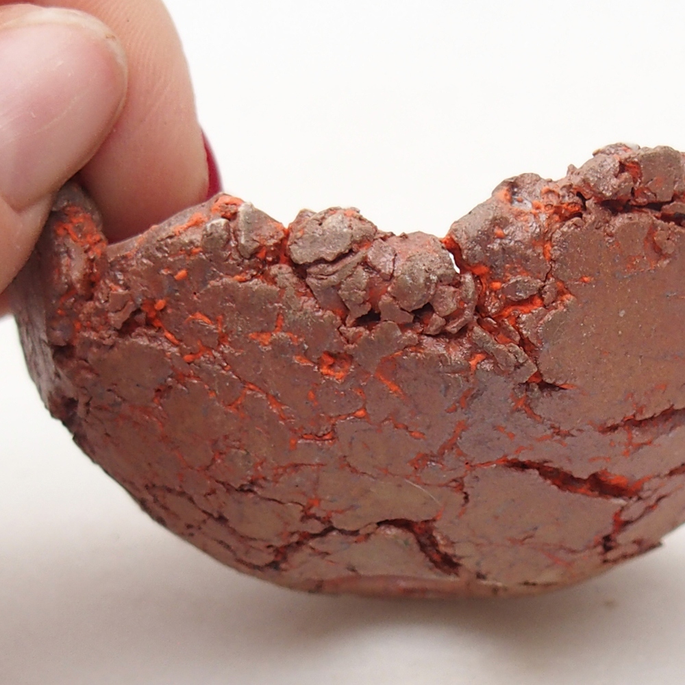 Keramikschale 7,5 x 6,5 x 3,5 cm , Farbe orange