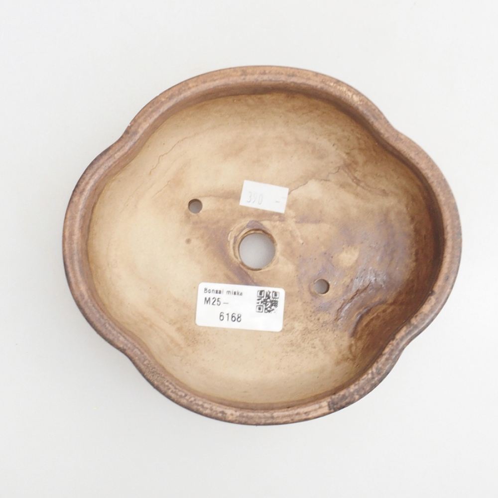 Bonsaischale aus Keramik 10 x 8,5 x 4 cm, braun