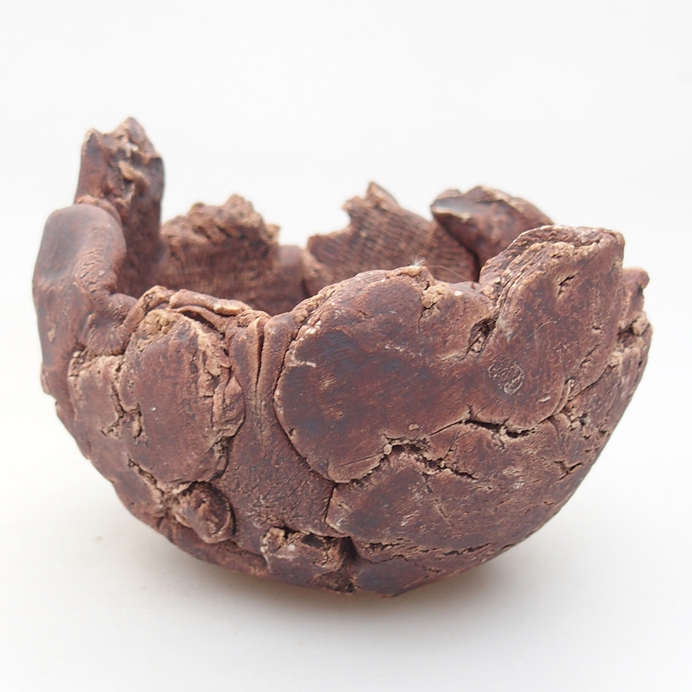 Keramische Schale 9,5 x 9 x 7 cm , Farbe braun