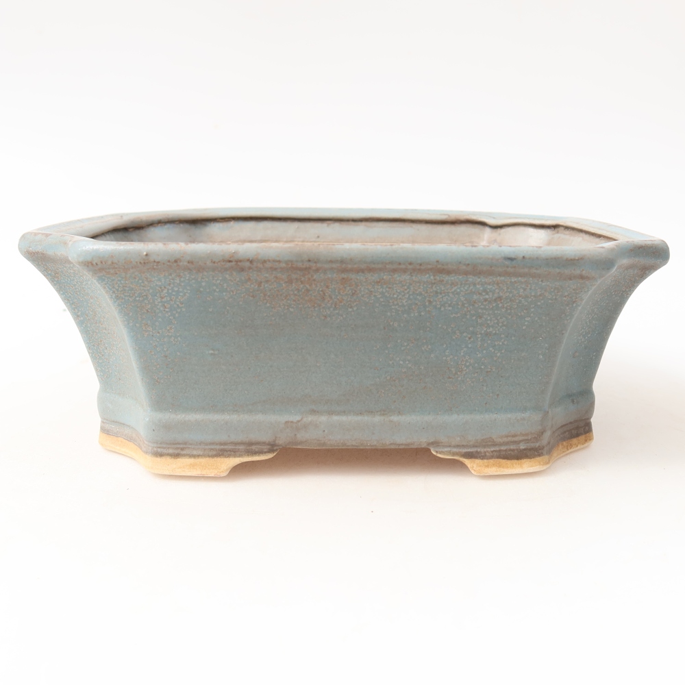 Keramik-Bonsai-Schale 18 x 15,5 x 6 cm, Farbe: Blau