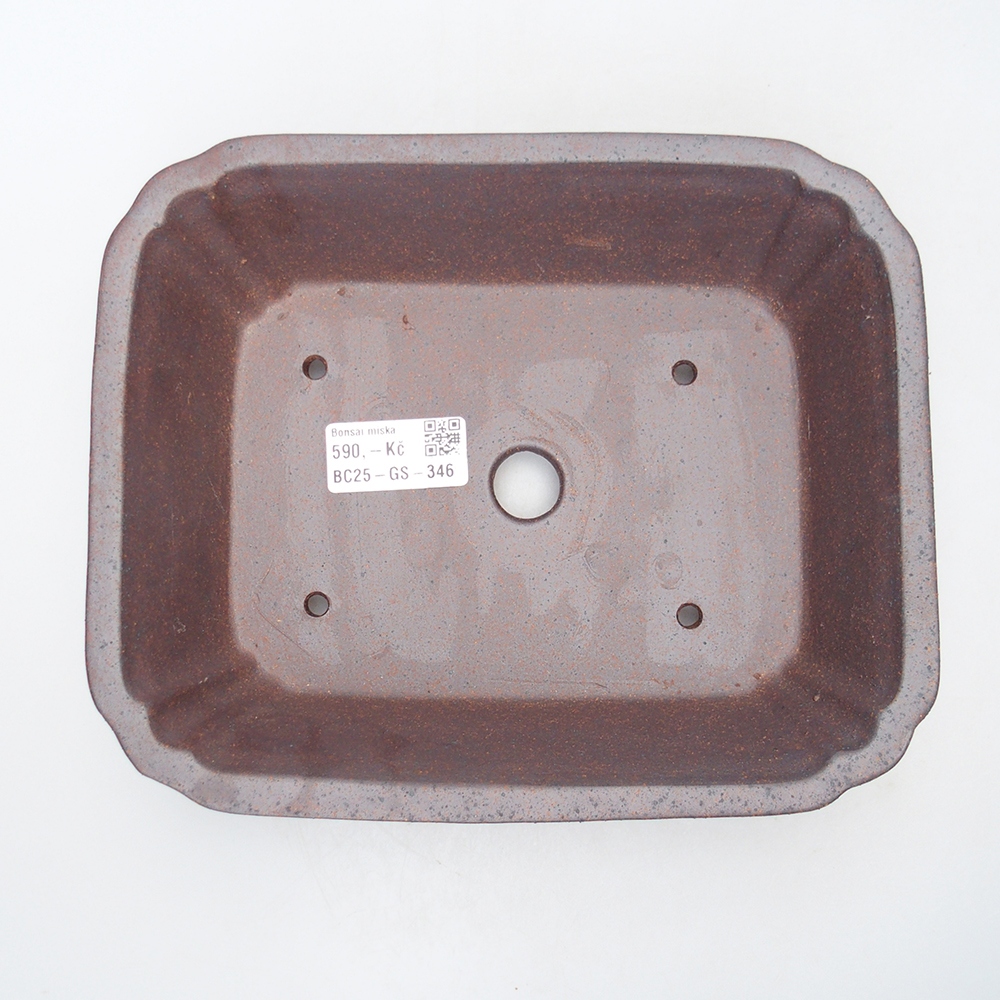 Schale 21 x 18 x 6,5 cm braun