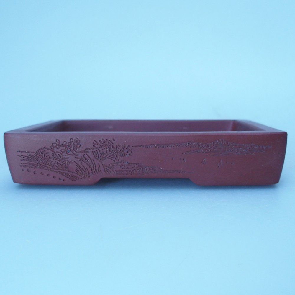 Schale 12 x 9 x 2 cm braun