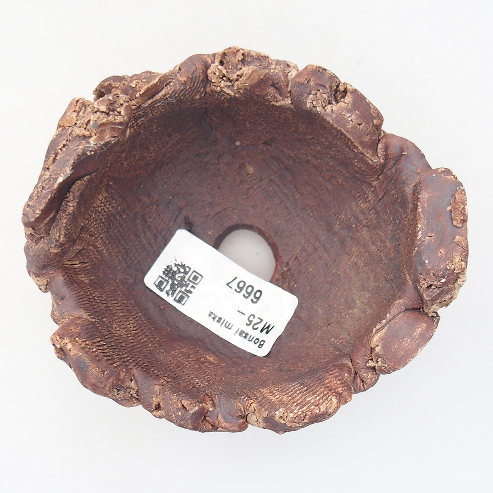 Keramikschale 9 x 9 x 6 cm , Farbe braun