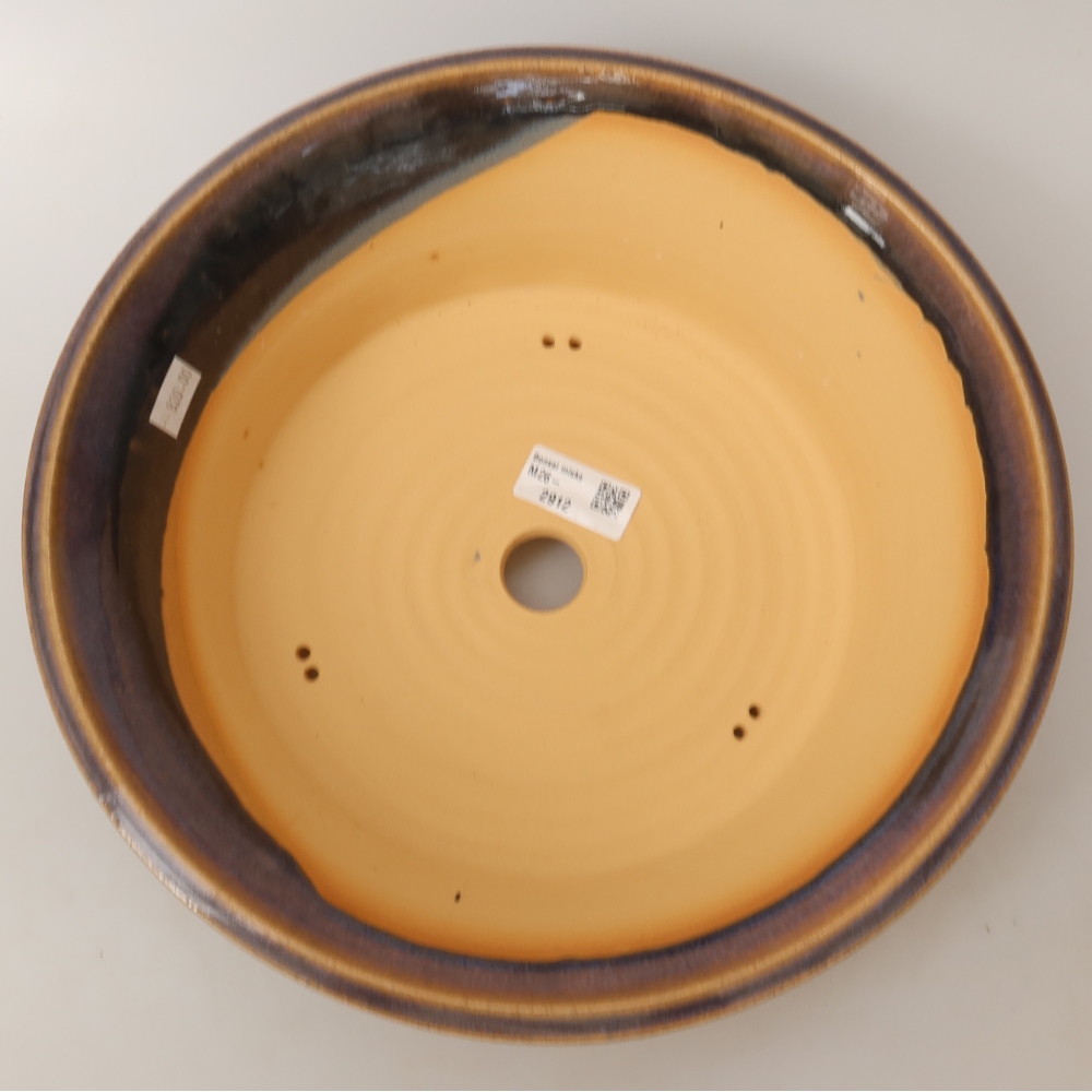 Keramik-Bonsai-Schale 29,5 x 29,5 x 9,5 cm, Farbe: Blau