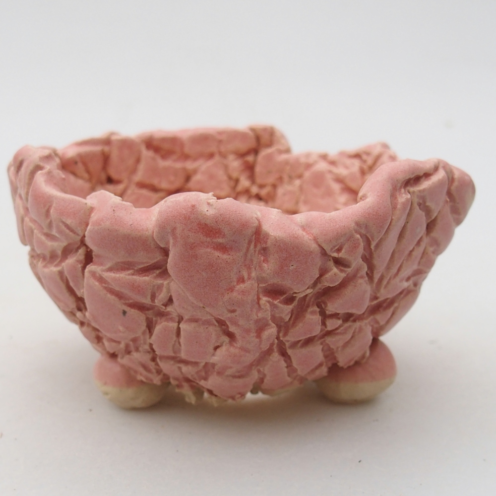 Keramikschale 9 x 8,5 x 5 cm , Farbe rosa