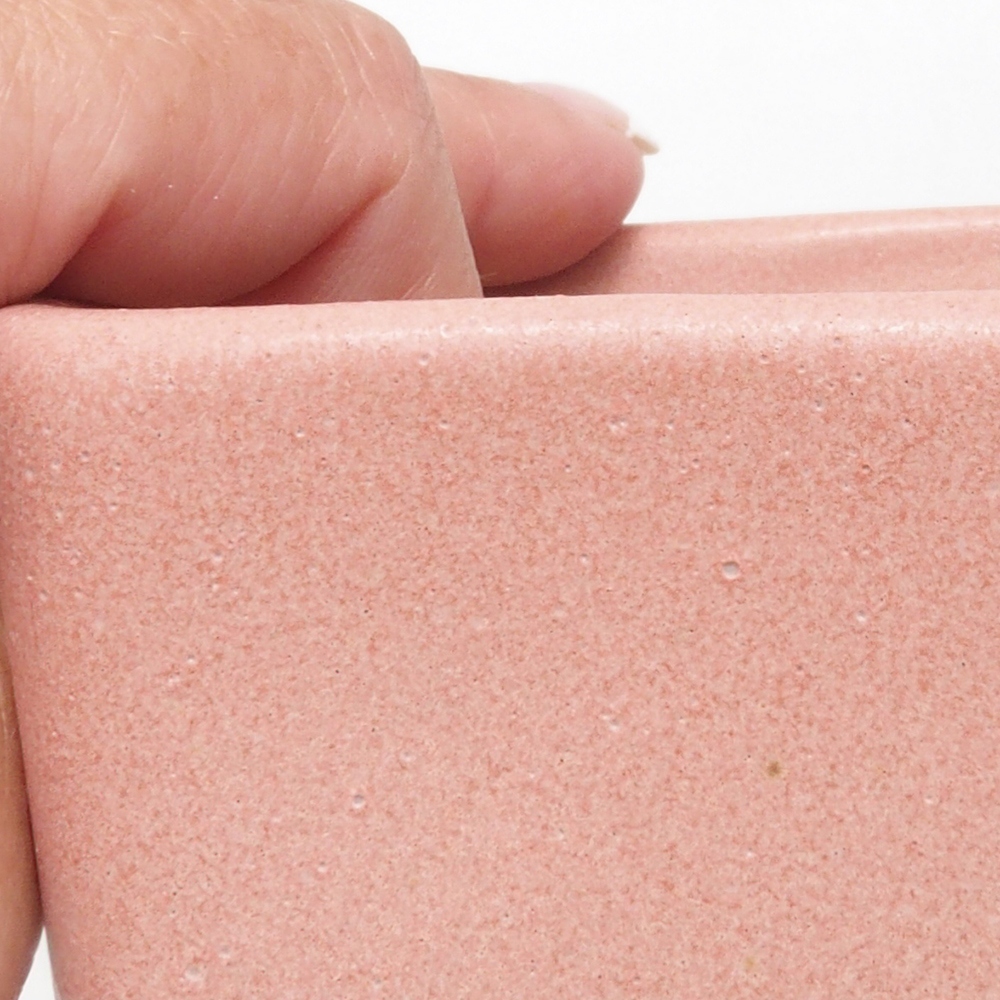 Bonsaischale aus Keramik 8,5 x 8,5 x 11 cm, rosa