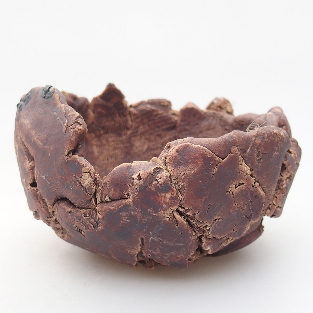 Keramikschale 9 x 8,5 x 6 cm , Farbe braun