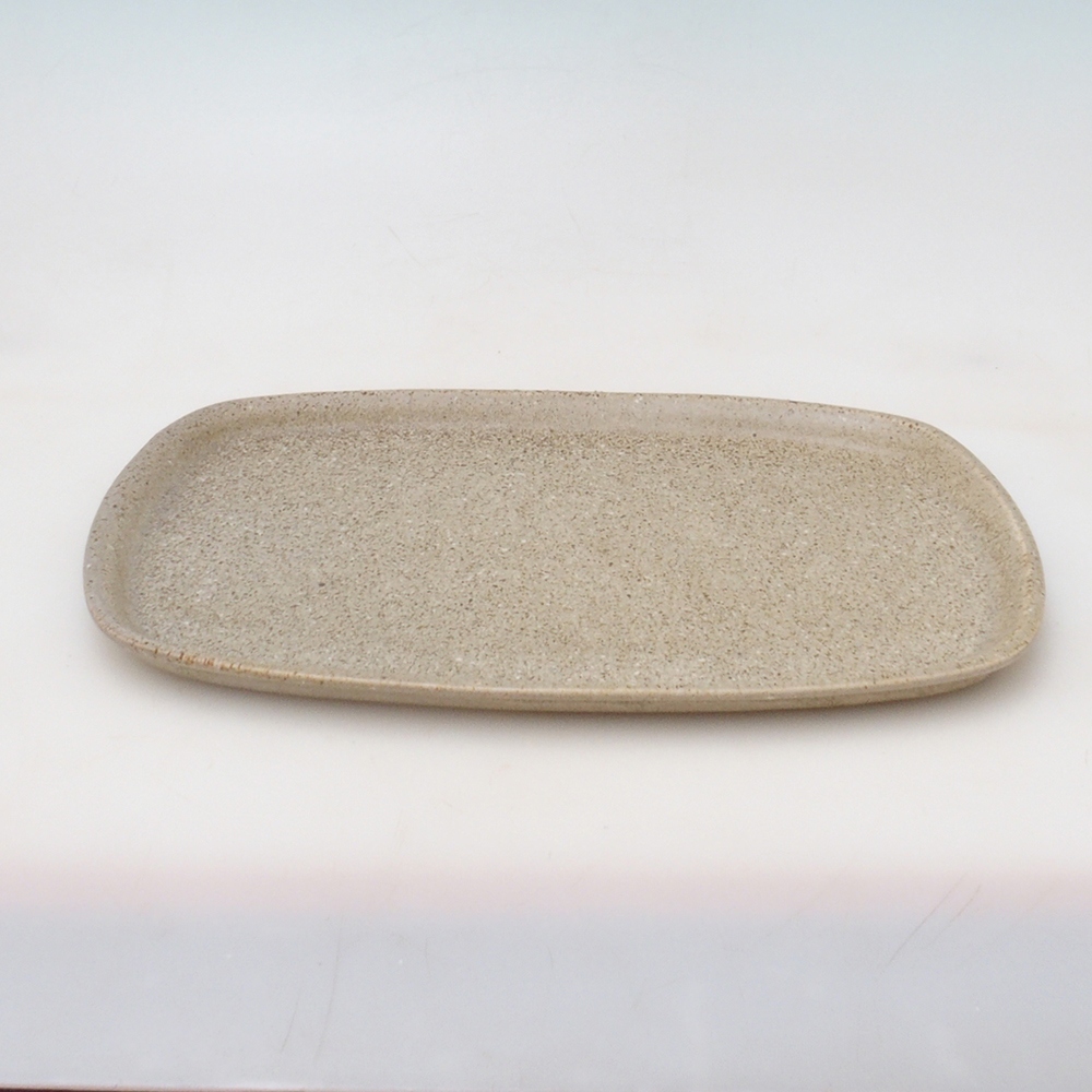 Keramische Untertasse H09 - 28,5 x 19,5 x 1,5 cm - beige