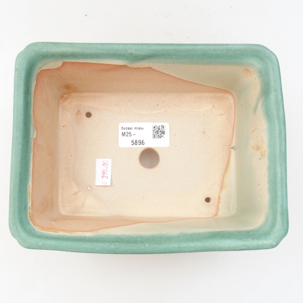 Bonsaischale aus Keramik 15,5 x 12 x 6 cm, Farbe blau