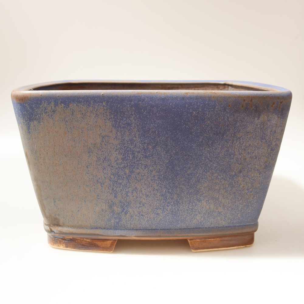 Keramik-Bonsai-Schale 26,5 x 26,5 x 15,5 cm, Farbe: Blau