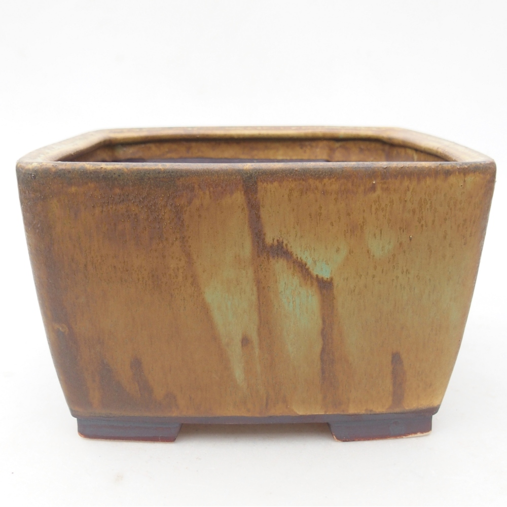 Bonsaischale aus Keramik 16 x 16 x 10 cm, grün