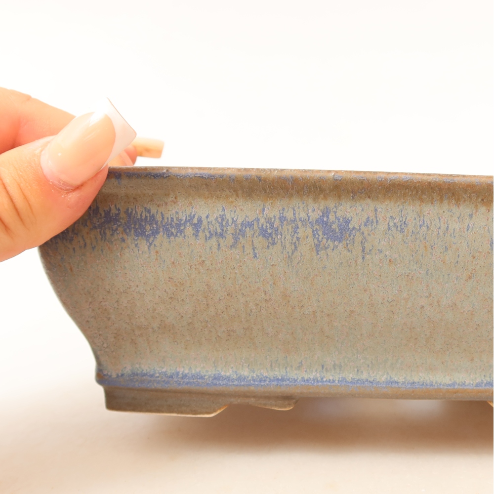 Keramik-Bonsai-Schale 18 x 15 x 6 cm, Farbe: Rosa