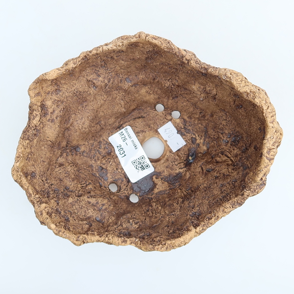 Keramikschale 15 x 13 x 12,5 cm, Farbe: braun