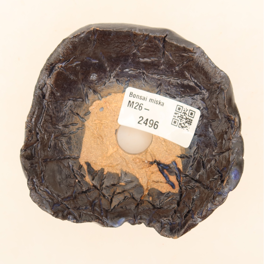 Keramikschale  9,5 x 9,5 x 5 cm, Farbe: Schwarzblau