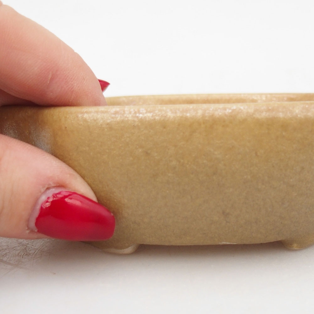 Bonsaischale aus Keramik 125 x 10 x 3 cm, braun