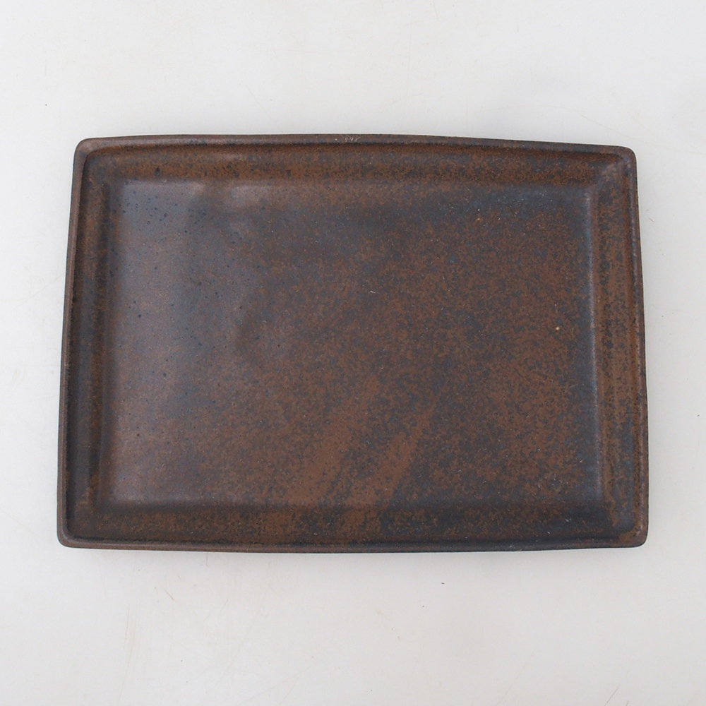 Bonsai Untersetzer Rechteck 19,5 x 14 x 1,5 cm - braun