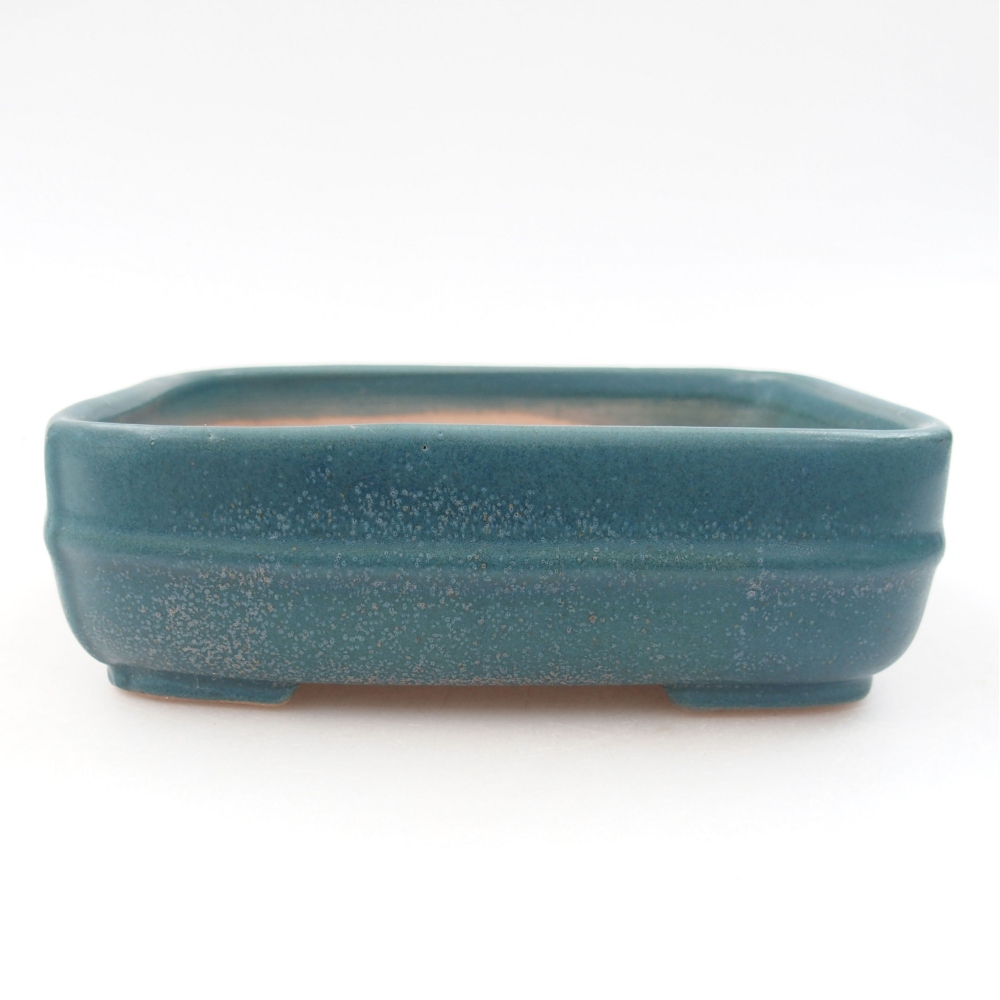 Bonsaischale aus Keramik 15,5 x 12 x 6 cm, Farbe blau