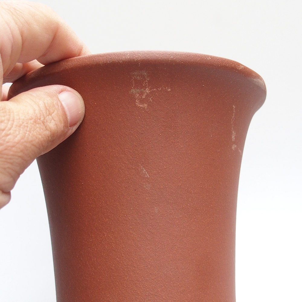 Schale 14 x 14 x 18 cm ziegelfarben