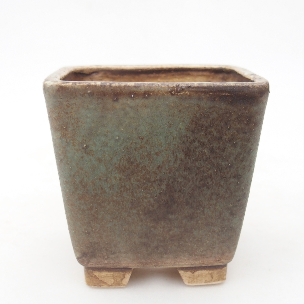 Bonsaischale aus Keramik 7,5 x 7,5 x 7,5 cm, grün