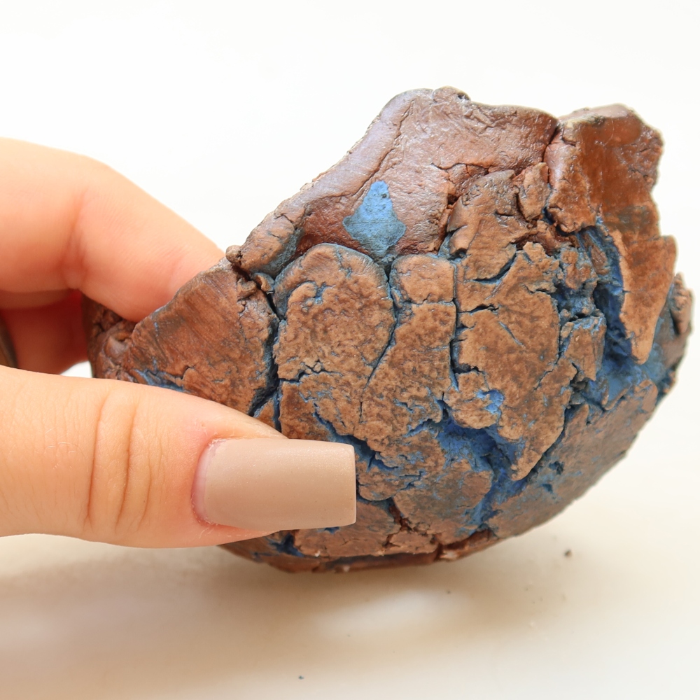 Keramikschale 9 x 9 x 5,5 cm , Farbe blau